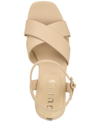 Women's Qeelin Criss-Cross High Block Heel Platform Sandals