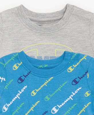 Baby Boys' Logo Print Rompers, 2 Pack
