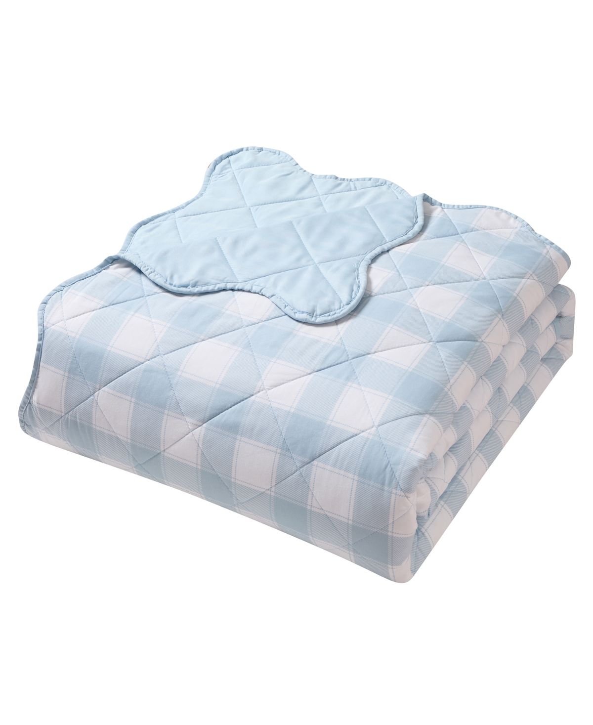 Hallmark Checkered Bliss 3-Pc. Scalloped Quilt Set