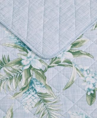 Floral Enchantment Cotton Reversible 3-Pc. Quilt Set, King