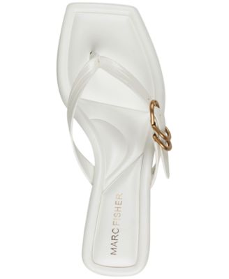 Women's Calais Buckle Slip-On Kitten Heel Dress Sandals