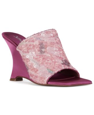 Women's Aura-Seq-N Sequin Wedge Sandals