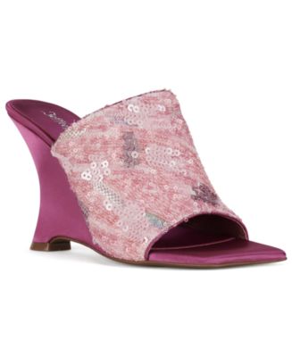 Jeffrey Campbell Women's Aura-Seq-N Sequin Wedge Sandals - Macy's