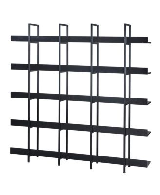 5 Tier Vintage Industrial Bookcase with Metal Frame & MDF Board