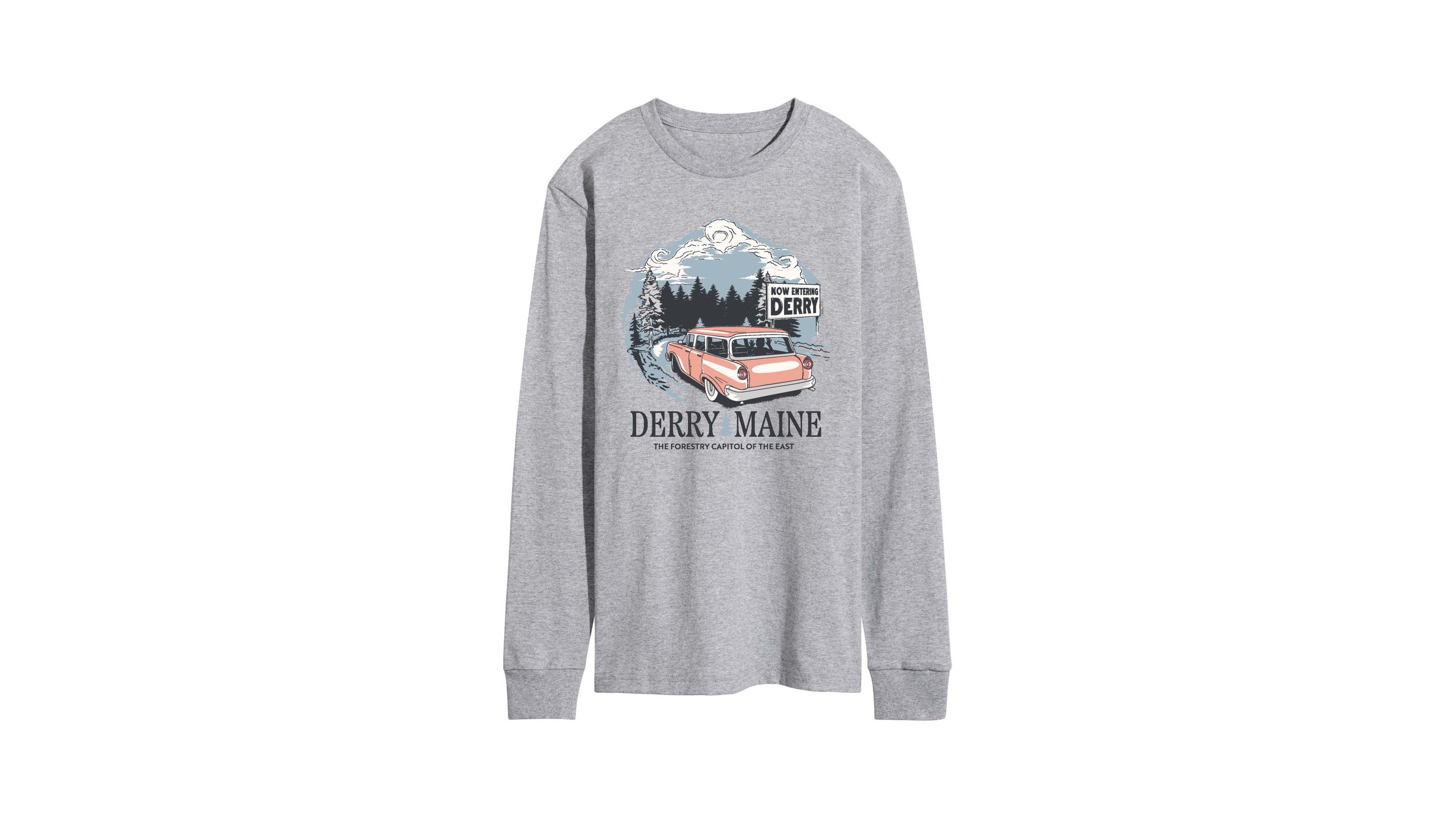 Airwaves Men's Welcome to Derry Destination Graphic T-Shirt