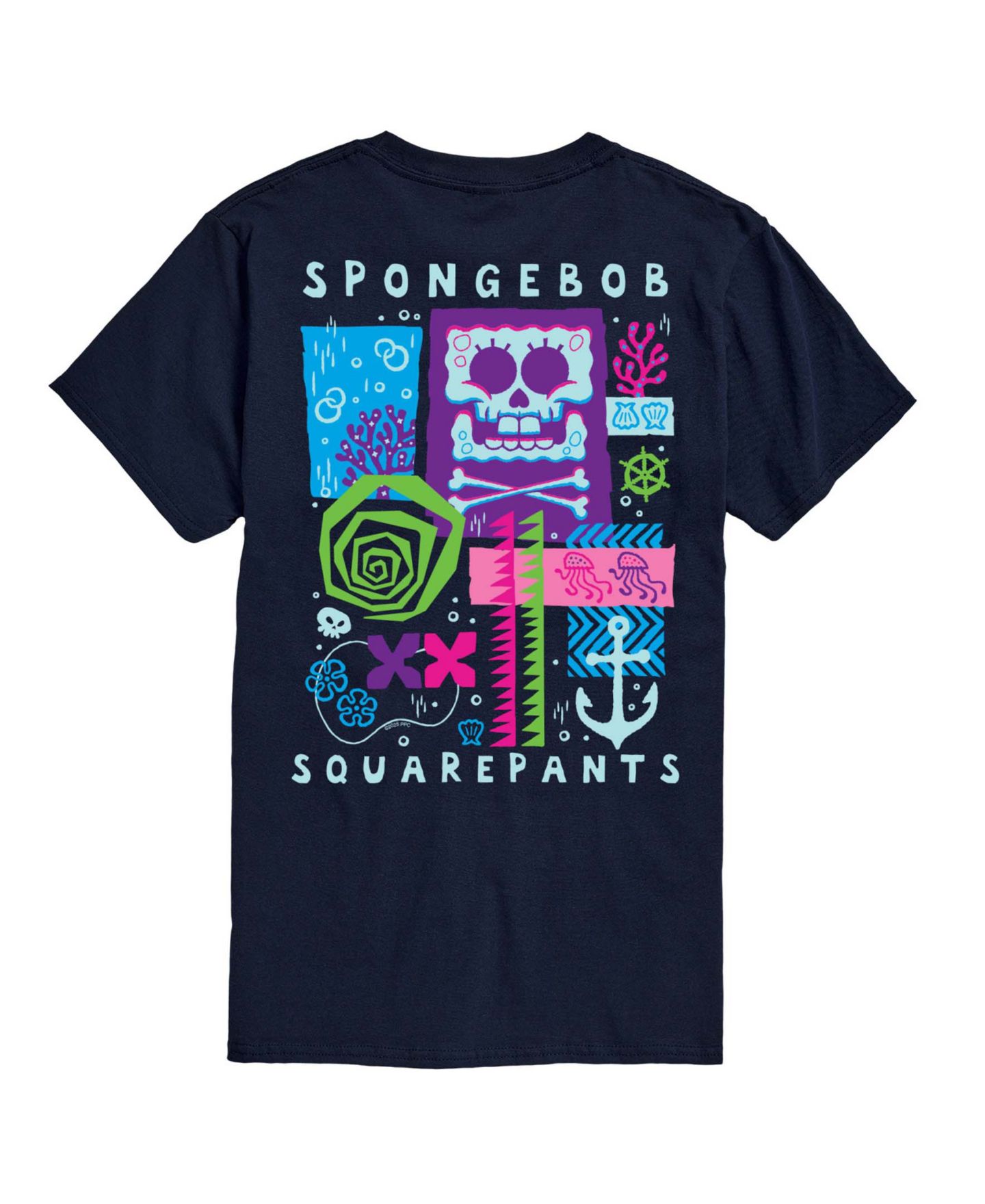 Мужская футболка AIRWAVES Search for Squarepants Underworld Graphic, цвет: Тёмно-синий — фото 1