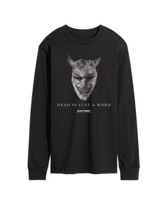 Men's Black Phone 2 Dead Is Just A Word Long-Sleeve Graphic T-Shirt