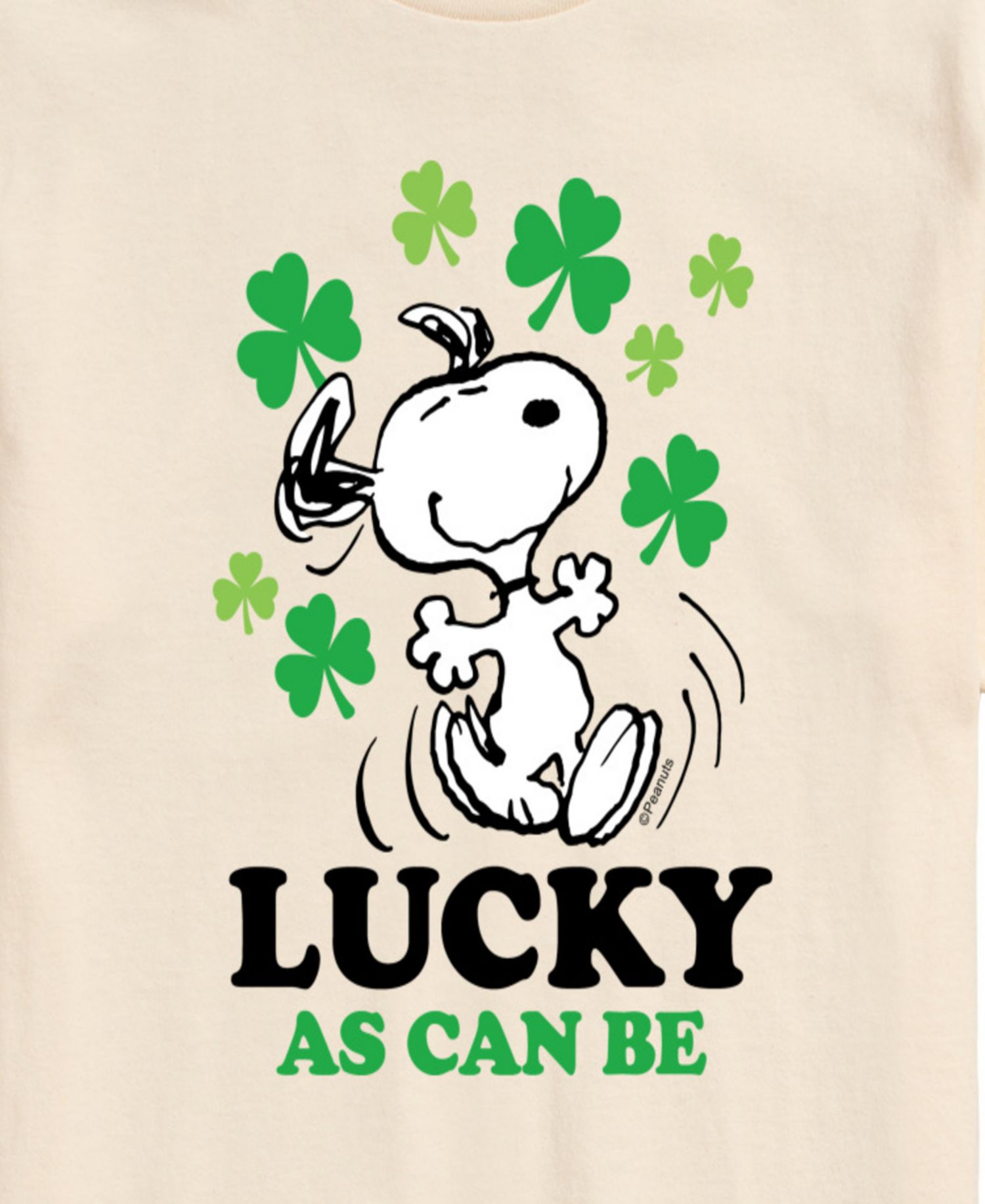 Men's Peanuts Snoopy Lucky As Can Be T-Shirt