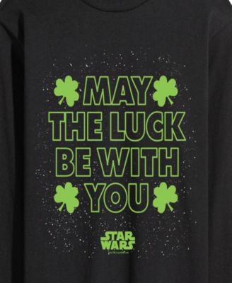 Men's Star Wars May Luck Be With You Long-Sleeve Graphic T-Shirt