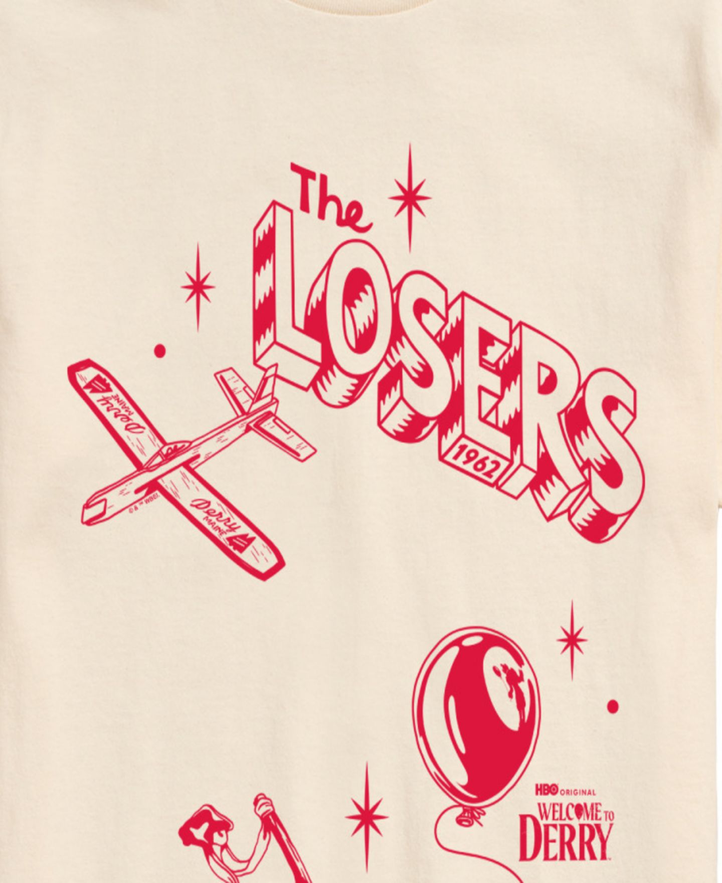 Мужская футболка AIRWAVES Welcome to Derry The Losers Short-Sleeve Graphic, цвет: Кремовый — фото 3