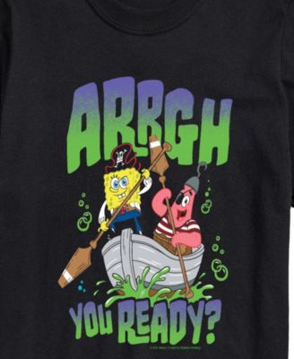 Men's Search for Squarepants Arrgh You Ready Graphic T-Shirt