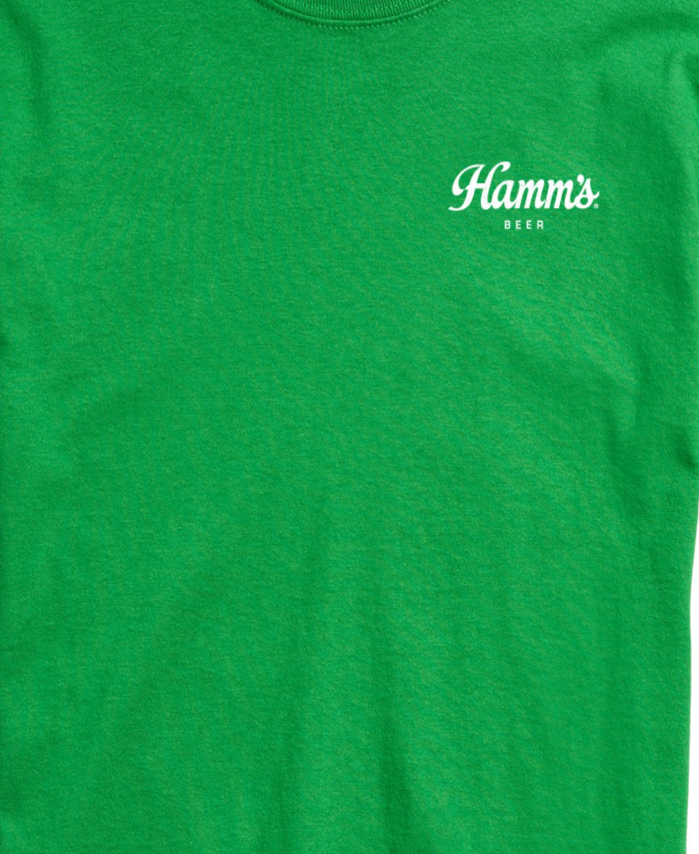Мужская футболка AIRWAVES Hamm's Happy St. Paddy Bear Short-Sleeve Graphic, цвет: Зелёный — фото 3