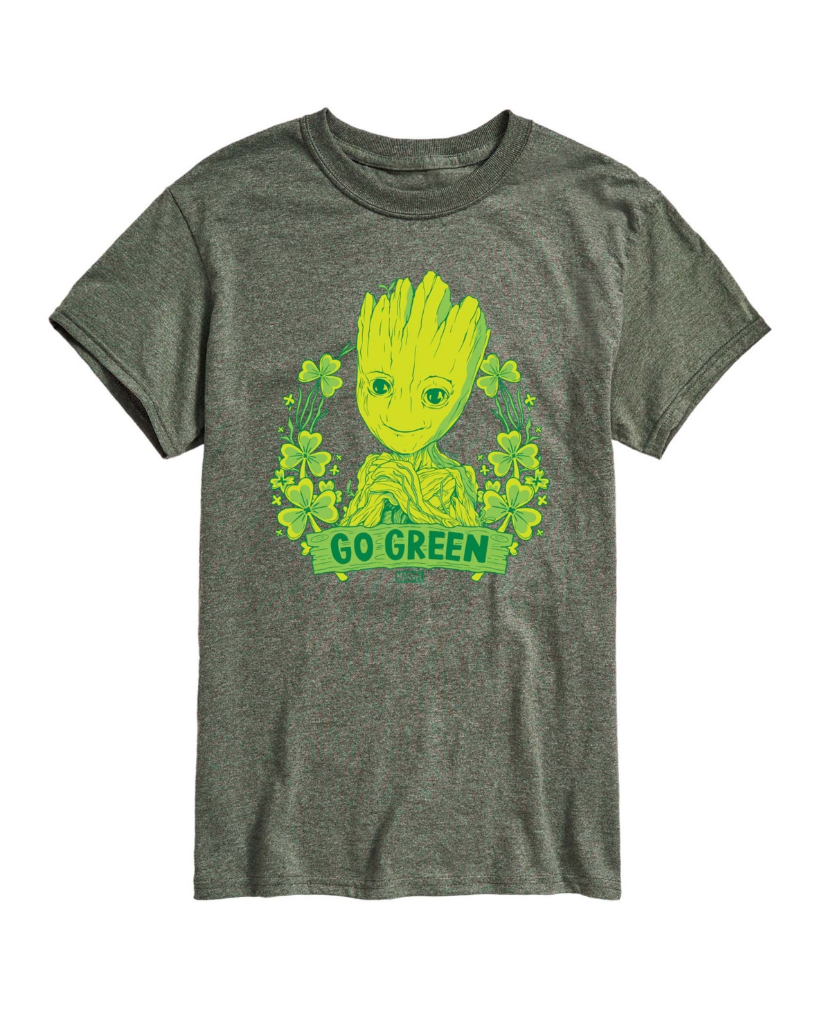 Airwaves Men's Guardians Of The Galaxy Groot Go Green Short-Sleeve Graphic T-Shirt