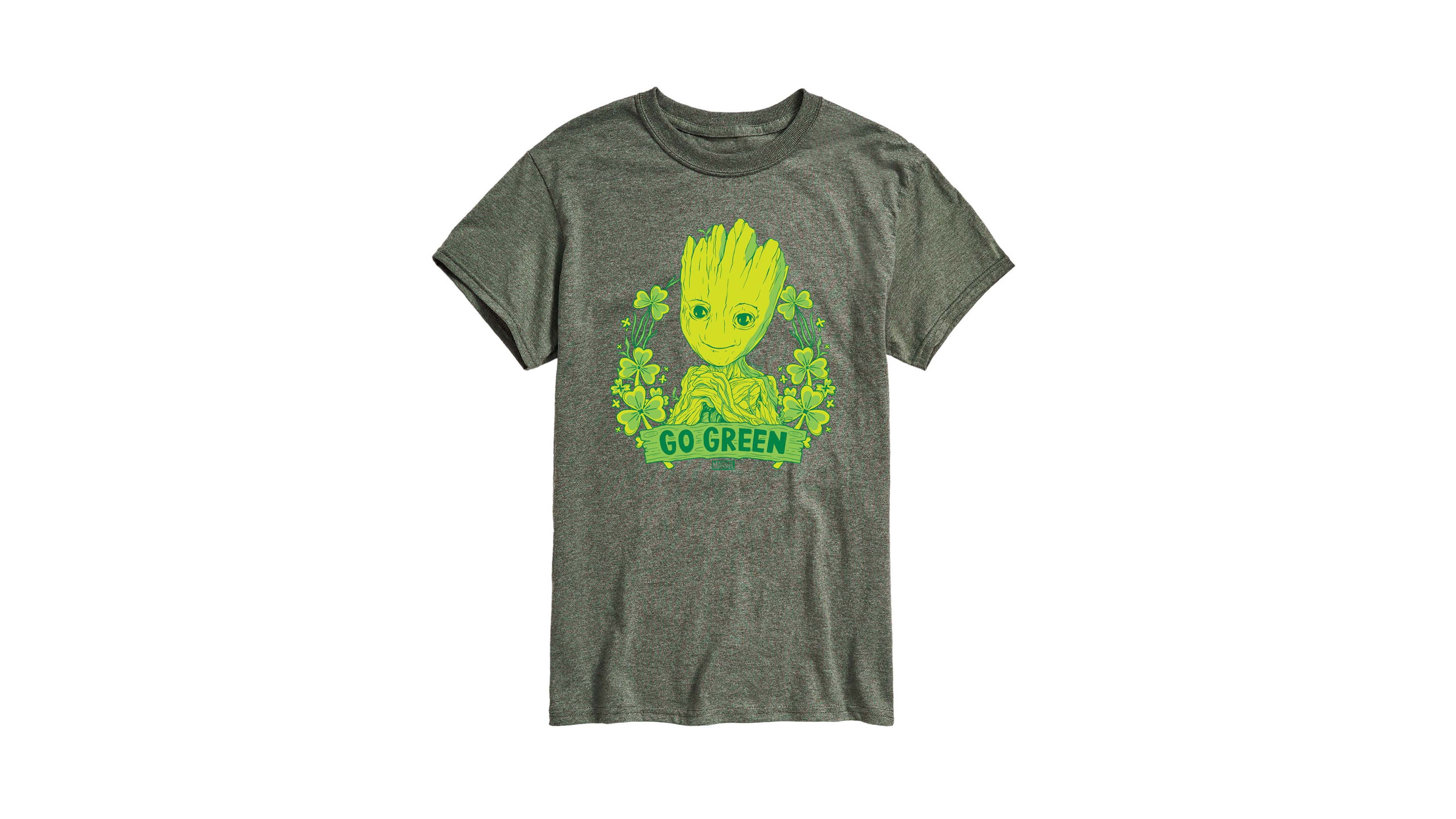 Airwaves Men's Guardians Of The Galaxy Groot Go Green Short-Sleeve Graphic T-Shirt