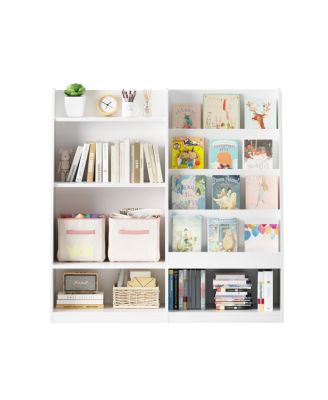 Kids Bookshelf and Toy Storage Organizer