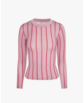 Women's Fitted Long Sleeve Crewneck Top