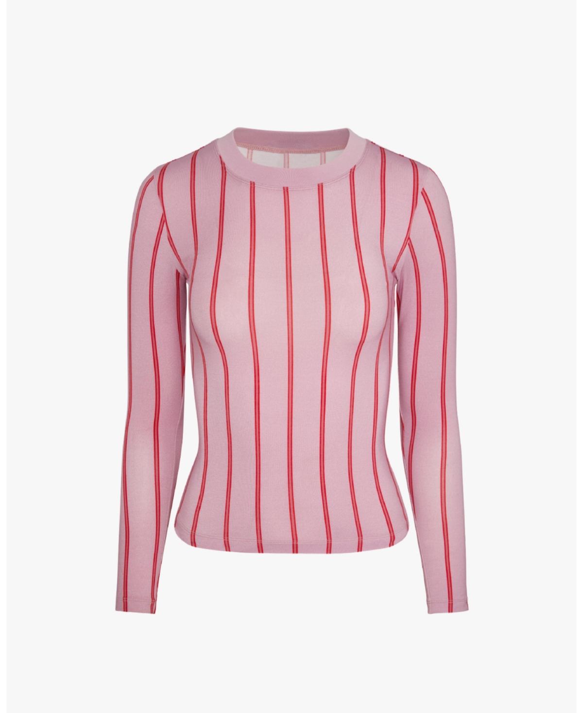 WeWoreWhat Women's Fitted Long Sleeve Crewneck Top