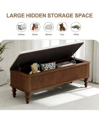 50.8" Multi-Functional Storage Ottoman Bench