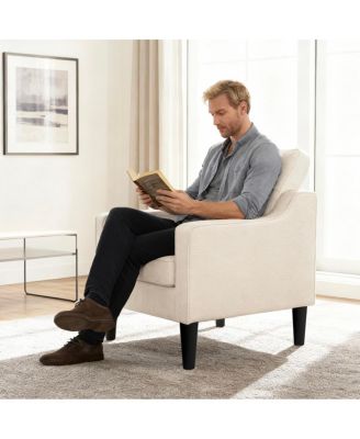 Living Room Accent Chair - Soft Chenille Comfy Arm Chair