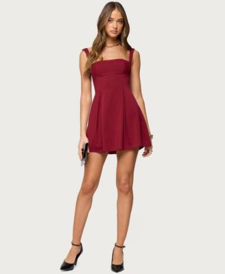 Women's Mazey Square Neck Mini Dress