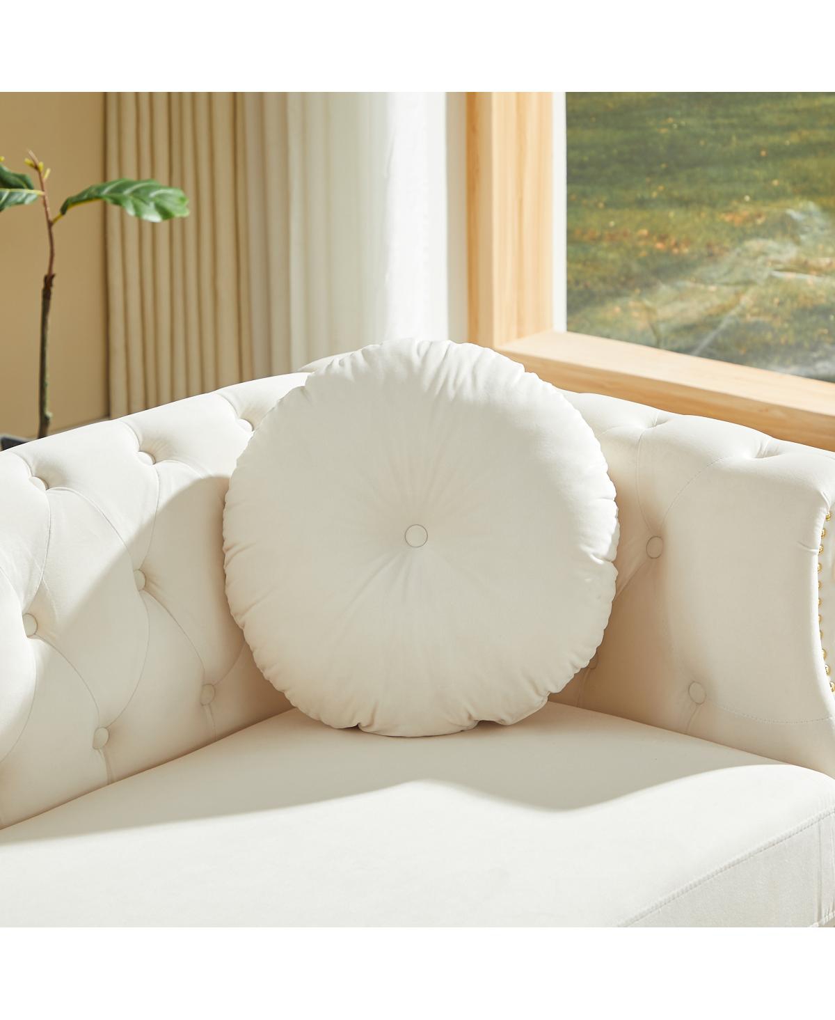 Streamdale Furniture Velvet Copper Stud Detailing & Tufted Buttons Chesterfield sofa