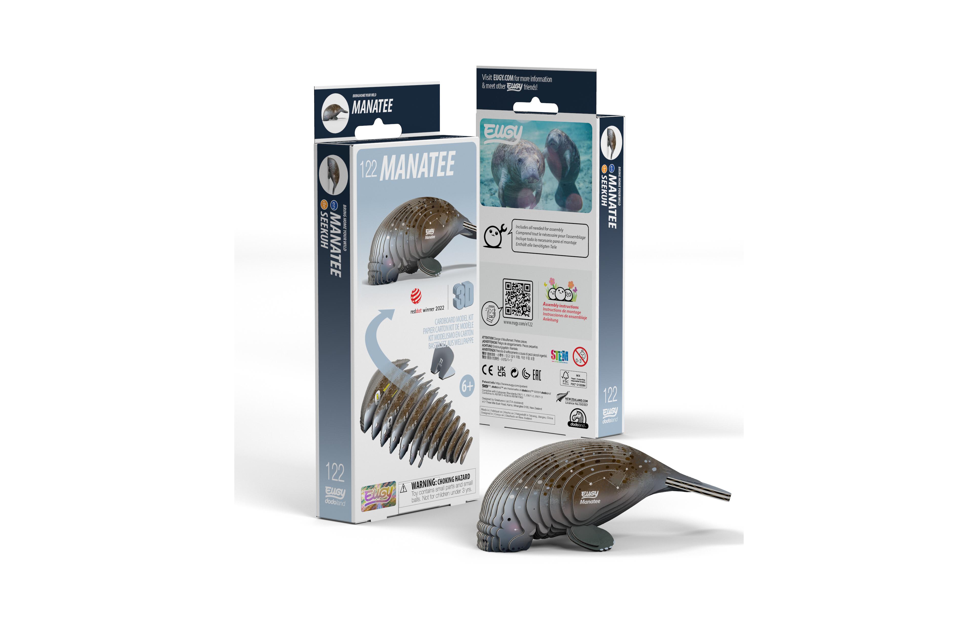 Eugy Manatee 3D Puzzle