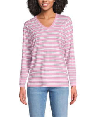 Women's Supima Cotton Long Sleeve V-Neck T-Shirt