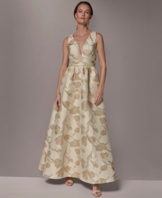 Women's V-Neck Ball Gown