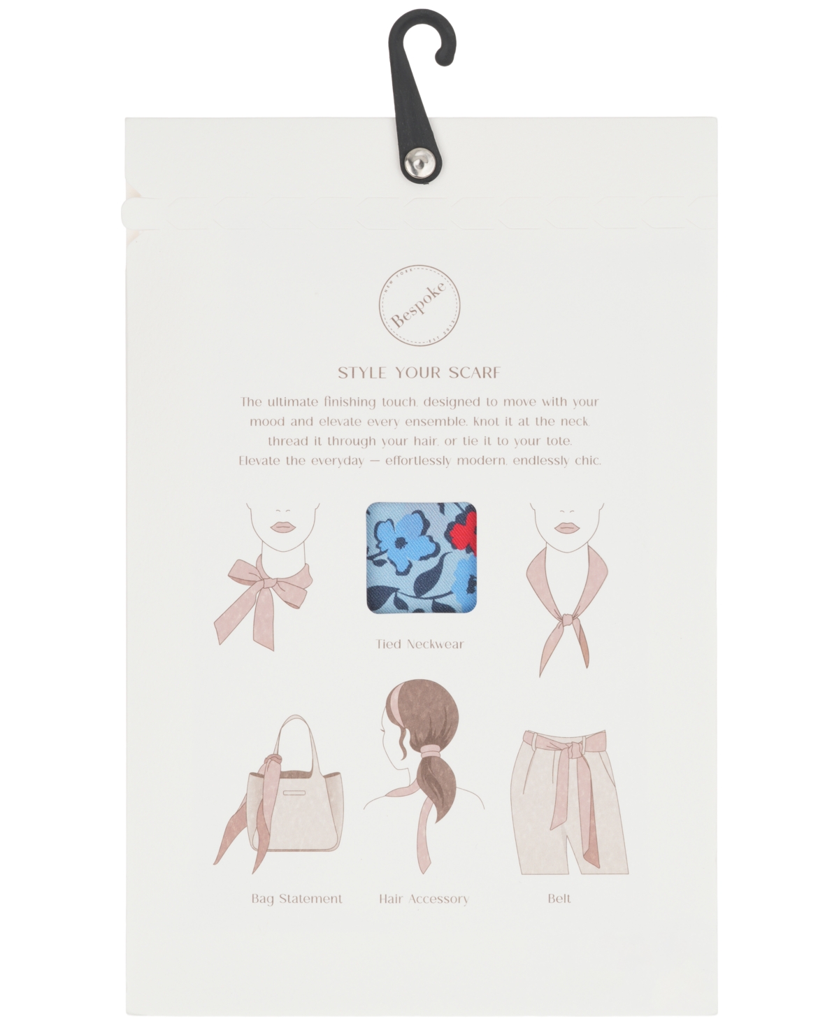 Bespoke Fashion Women's Maritime Floral Diamond Scarf