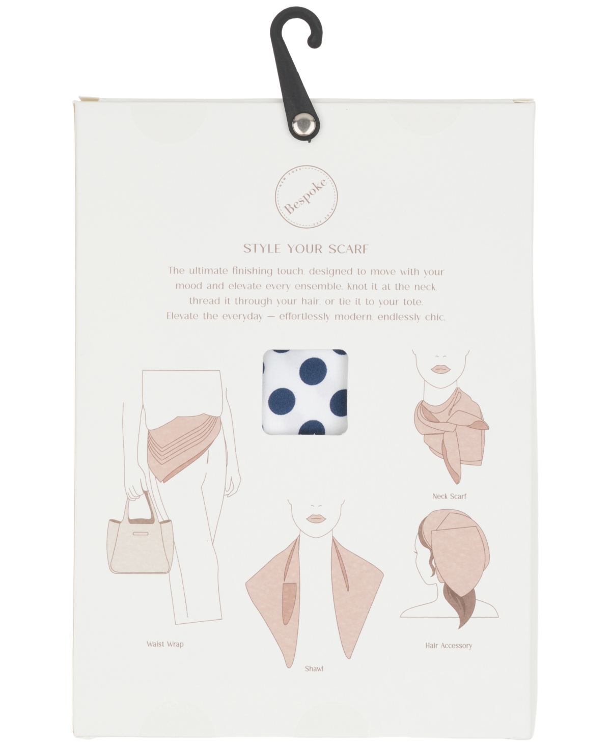 Bespoke Fashion Women's Dot Square Oversized Scarf