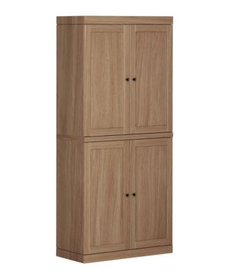 Premium 100% Solid European Oak Hardwood Modular Dining Room Cabinet with Shaker Doors