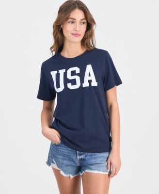 Juniors' USA Crewneck T-Shirt