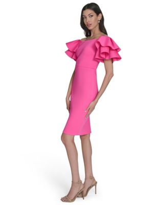 Women's Off-The-Shoulder Sheath Dress