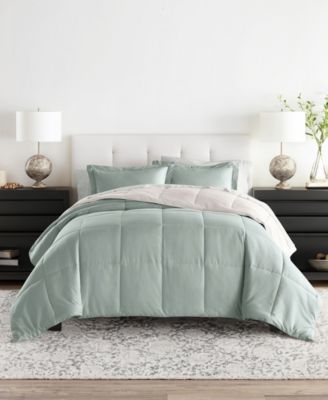 Bedding Bundle Reversible Pattern 7-Piece Comforter Set, King