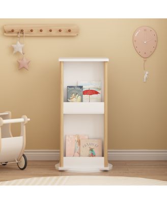 360° Rotating Bookshelf & Activity Center for Kids