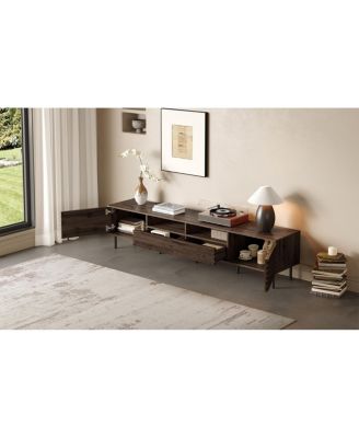 Modern TV Stand for TVs with Storage & Cable Management