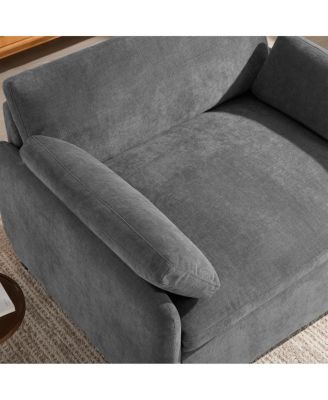 Streamdale Oversized Chenille Sofa Chair, Wide Seat Accent Chair, Modern Upholstered Armchair