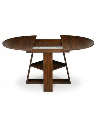 Streamdale Extendable Walnut Dining Table for 4-8