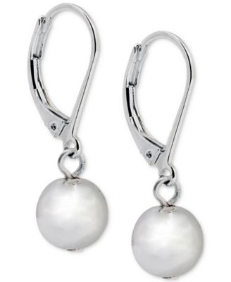 Lauren Ralph Lauren - Silver-Tone Metallic Ball Drop Earrings