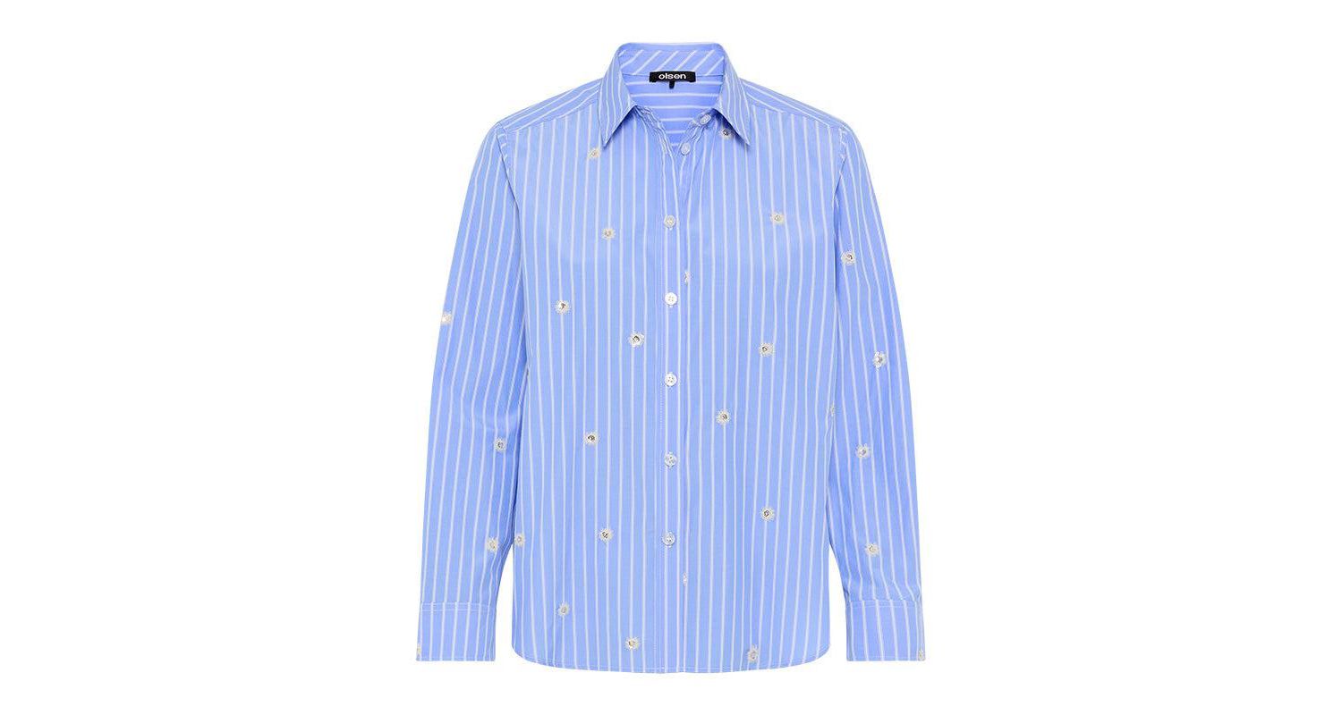 Women's Embellised Stripe Shirt