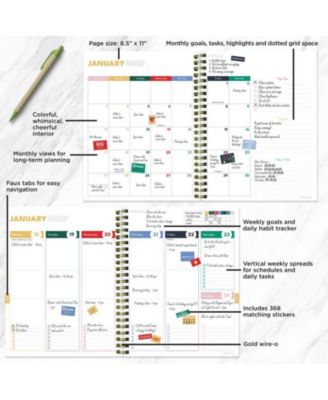 July 2026 - June 2027 Linen Medium Weekly Monthly Planner