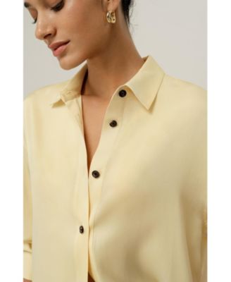 Women's Stretch Double Georgette Oversized Shirt