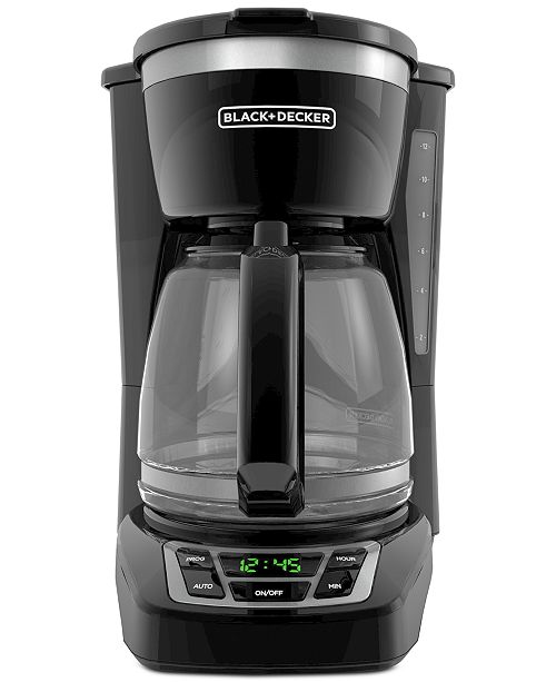 Black Decker 12 Cup Programmable Coffee Maker Black
