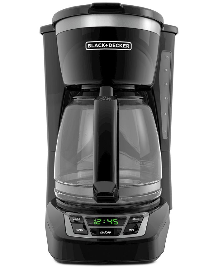 Black & Decker 12-Cup Programmable Coffee Maker, Black, CM1160B