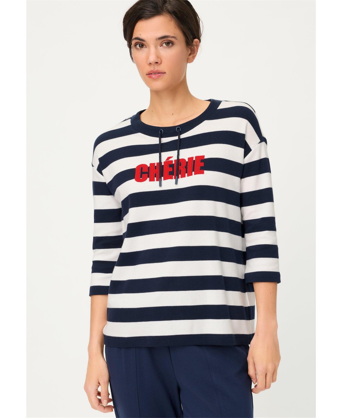 Женские топы Olsen Women's Cherie Embroidered Jersey Knit Top — фото 1