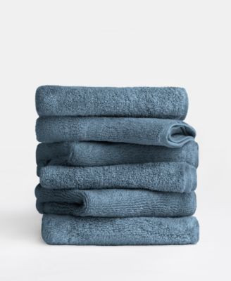 6-Piece Cotton Washcloth Set, 13" x 13"