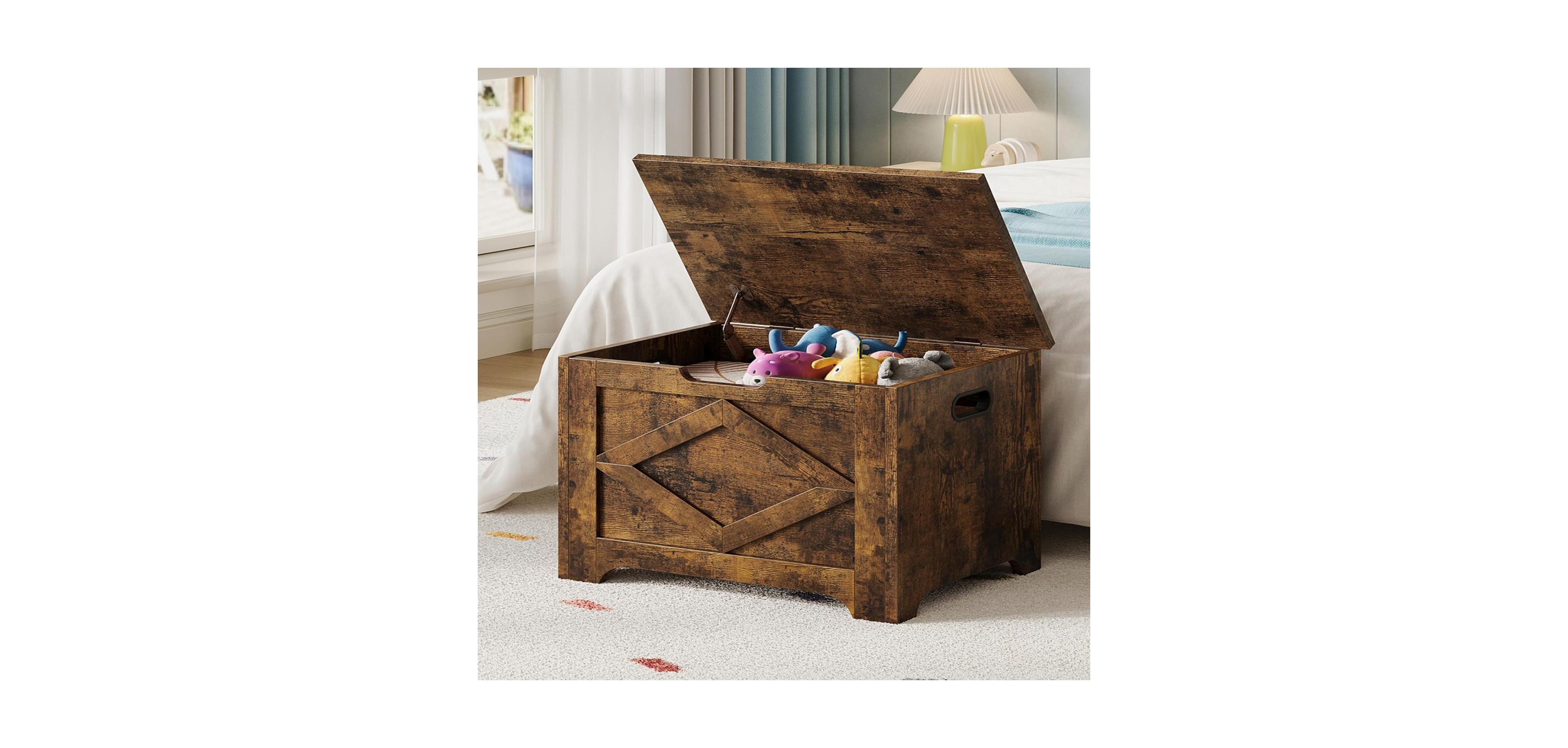 gaomon 23.6" Wooden Storage Chest