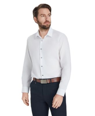 Men's Slim-Fit Solid Dress Shirt