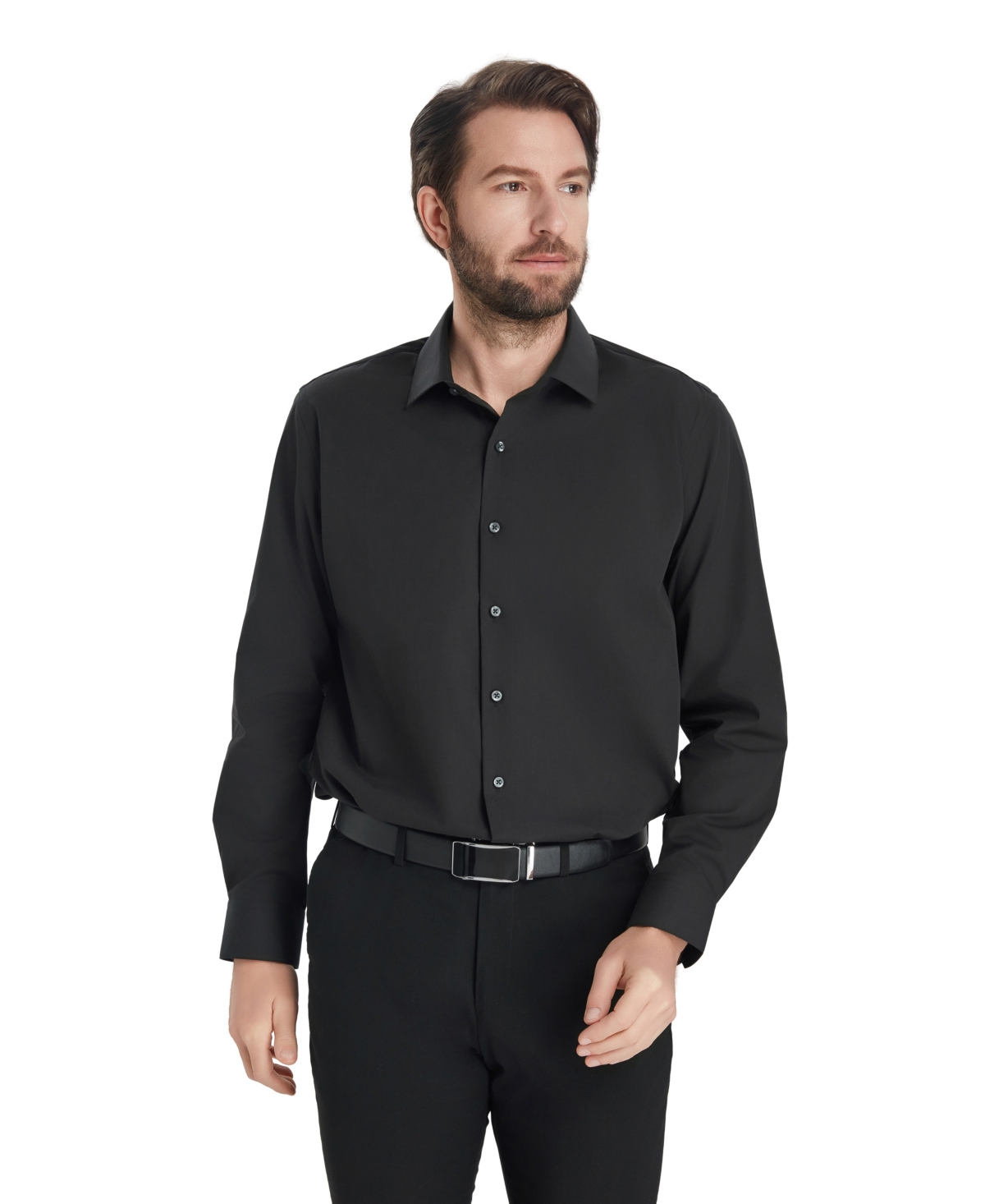 Alfani Men's Regular Fit Solid Dress Shirt, Macy's Exclusive