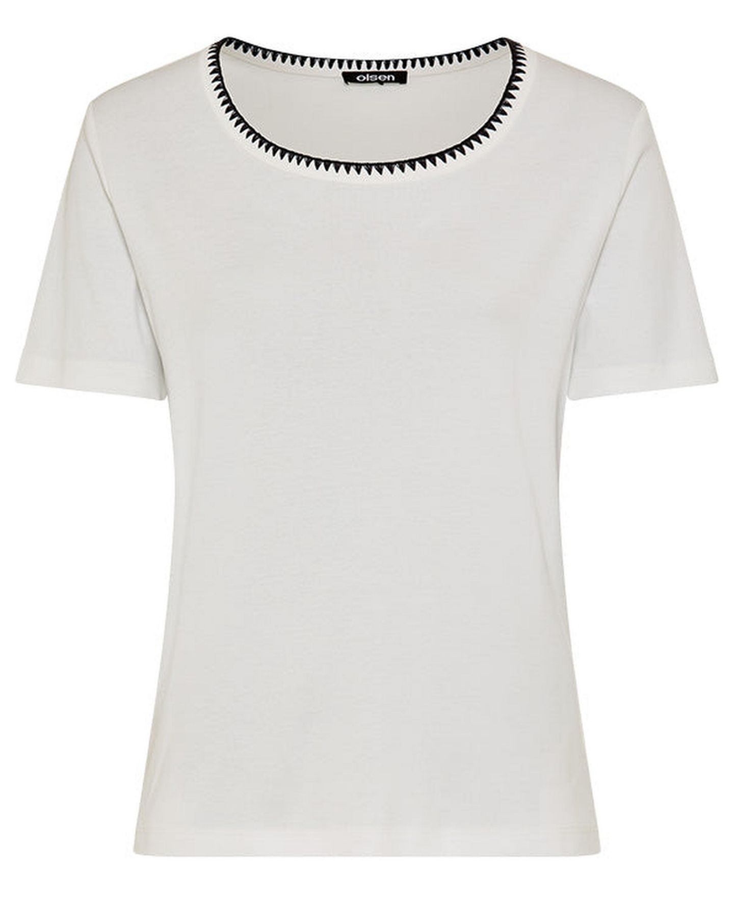 Женская футболка Olsen Embroidered Neck — фото 2
